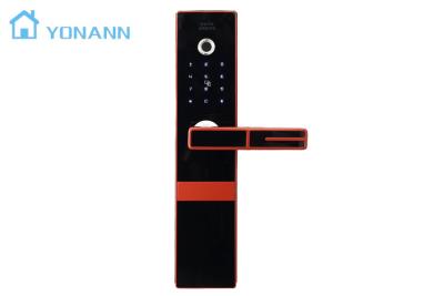 China Touchscreen Numeric Electronic Fingerprint Door Lock ,  Home Fingerprint Door Entry System for sale