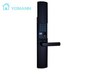 China Smart Keyless Fingerprint Door Lock with Sliding Cover Electronic Fingerprint Door Lock With Password and IC Card for sale