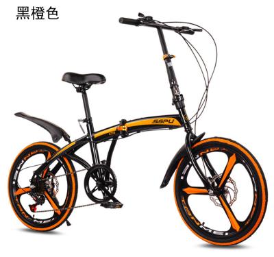 China 2021 new 20 inch high carbon steel frame folding bike mini folding steel bike for sale