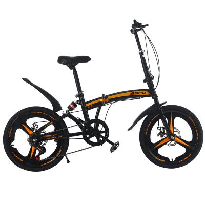 China wholesale7 Speed ​​20 Inch V Brake Steel Frame Bicycle High Carbon Ride On Car Cycling Bicicleta Folding Adult Bike for sale