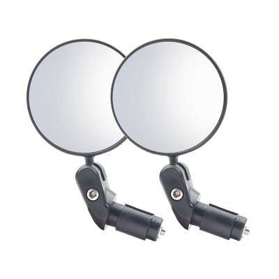 China 2021 Direct 360 Degree Adjustable Factory Good Quality Fan Back View Reflector Angle Left Right Adjustable Handlebar Mirrors For Bikes for sale