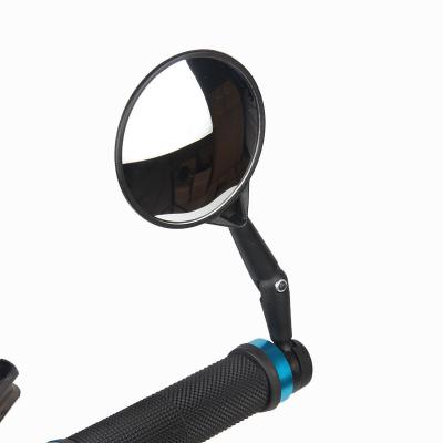 China Factory Direct Sales Good Quality 2021 Plastic 360 Degree Reflector Handle Bar Bike Mirror Adjustable Bike Accessories for sale