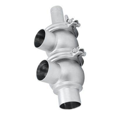 Chine Sanitary Beverage Stainless Steel Flow Divert Seat Valve LL Type For Manfactory à vendre