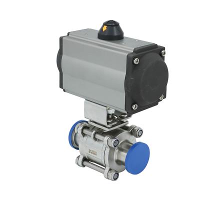 China Ball Valve Price List SS316L Automatic Control General Welding Sanitary Ball Valve for sale