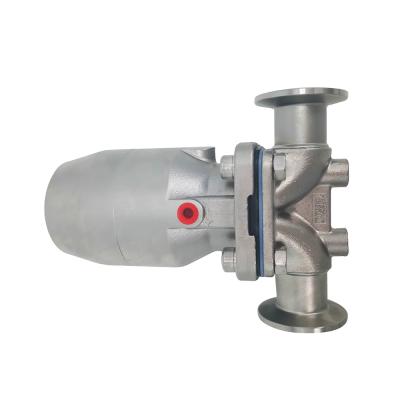 China DN40 Hygienic Pneumatic Milk Stainless Steel Diaphragm Valve With Clamping Ends Te koop