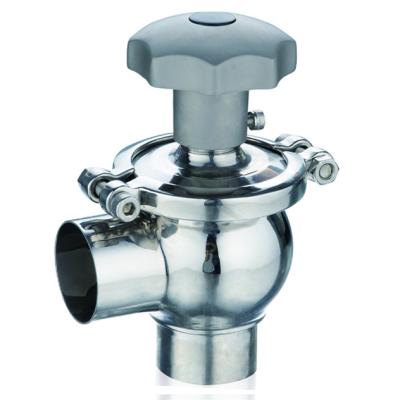 Cina Sanitary Stainless Steel L Type Manual Flow Control Beverage Valve in vendita