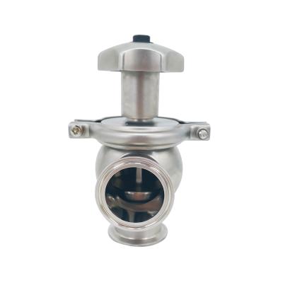 Cina Stainless Steel Food Grade Tri Flange Manual Stainless Steel Flow Control Valves With 304 Grade Material in vendita