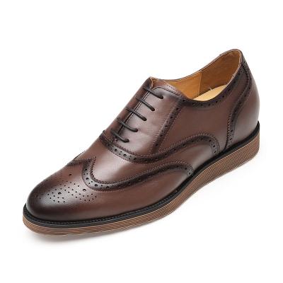 China Pigskin Style Popular Elevator Original Leather Men's Shoes Height Increasing Dress Shoes for sale