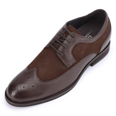 China High Quality Durable Suede Leather Brogue Wedding Shoes Adults Mature Elegant Shoes Mens Dress Shoes For Men for sale