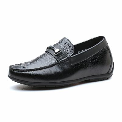 China Height Increasing New Style Fashion Casual Height Increasing Driving Leather Loafer Shoes Men for sale