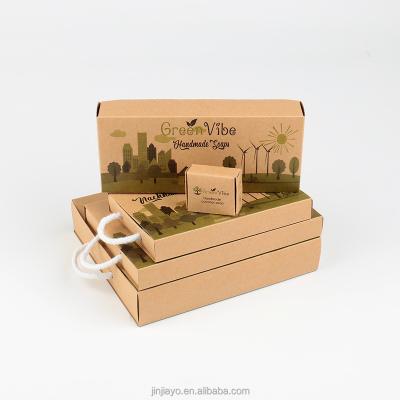 China Recyclable Custom Logo Luxury Gift Box Craft Paper Drawer Biodegradable Drawer Box Eco-Friendly Recyclable Custom Packaging Box With Handle for sale