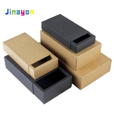 China Jinayon Recyclable Kraft Paper Folding Custom Drawer Boxes Tea Packaging Boxes for sale