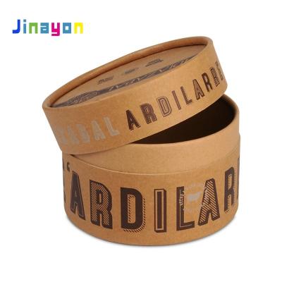 China Jinayon Recyclable Manufacturers Custom Cardboard Round Kraft Paper Tube Box Cylinder Box Packaging For Essential Oil for sale