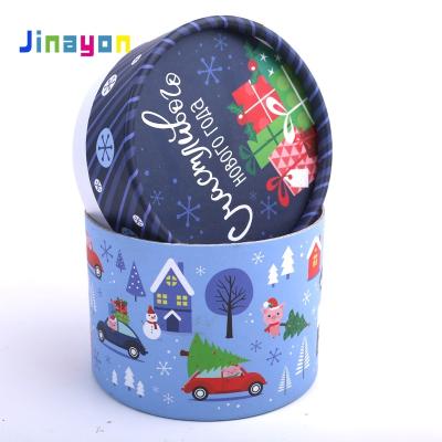 China Recyclable Wholesale Cardboard Christmas Gift Boxes Jinayon Paper Packaging Tube for sale