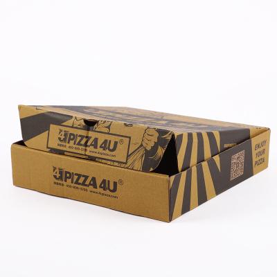 China Disposable Custom Pizza Oil Packaging Box Disposable Paper Restaurant Packaging Box Strong Corrugated Paper Absorbent Customized Box for sale