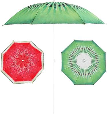 China Patio Beach Umbrella Sun Shelter Sunscreen Ventilation Traditional 1.8m Outdoor Umbrella with Sand Anchor for Outdoor Beach Travel, OC for sale