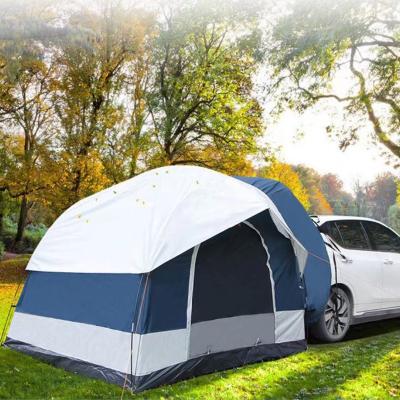 China Diagonal Tie Type Universal Waterproof Noise Up Tailgate Hatchback Sedan Vehicle SUV Camper Truck Pickup Truck Outdoor Tailgate Tent for sale