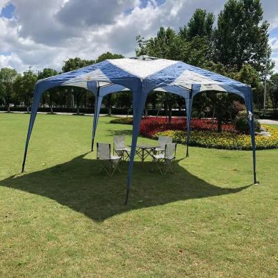 China Extended Type Large Outdoor Tent Park Shade 4-6 People Picnic Outdoor Camping Display Pentagon Tent for sale