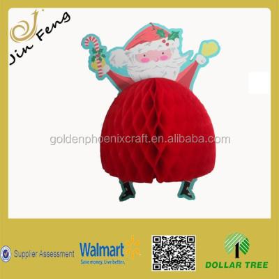 China Europe Santa Claus Honeycomb Hanging Decorations for sale