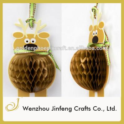 China Europe Christmas Cardboard Honeycomb Decoration For Party for sale