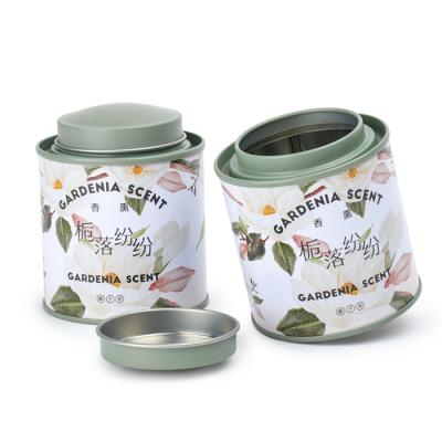 China Multicolor Round Food China Supplier Metal Tea Coffee Packing Tin Box For Halloween for sale