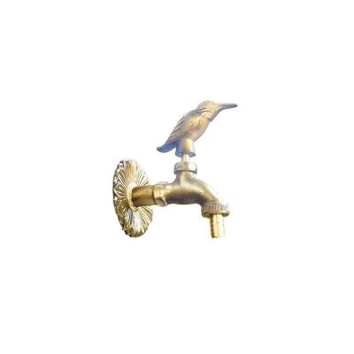 China Chinese New Fashion Luxury Gold Outdoor Faucet Mid Floor Stand Faucets Supplier Brass Outdoor Faucet For Car Wash for sale