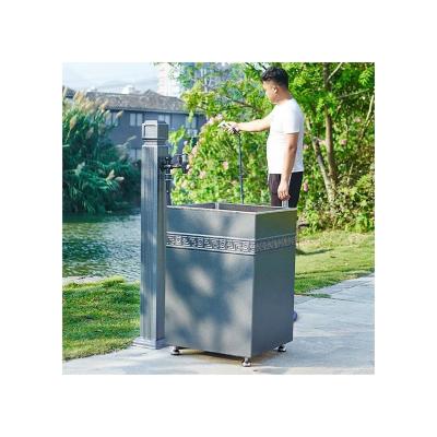 China Traditional Cheap Outdoor Durable Half Pedestal Wash Basin &Sus Al Alloy Outdoor Wash Basin Factory Directly From China for sale