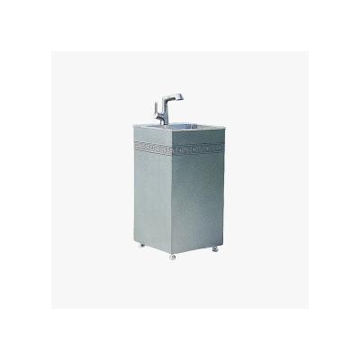 China Al Alloy Factory Price Traditional Cheap Hand Wash Basin Stainless Steel Outdoor &Sus Gray Outdoor Wash Basin for sale