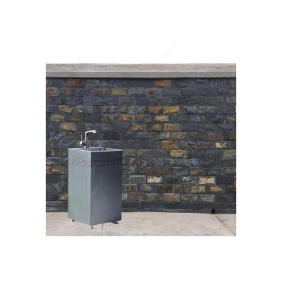 China Traditional Professional Factory Outdoor Wash Basin With Accessoris Durable Tall Square Outdoor Wash Basin for sale