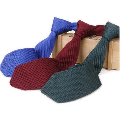 China 100% Fashion Business Handmade Ties Customize High Quality Skinny Embroidered Knitted Men's Tie for sale