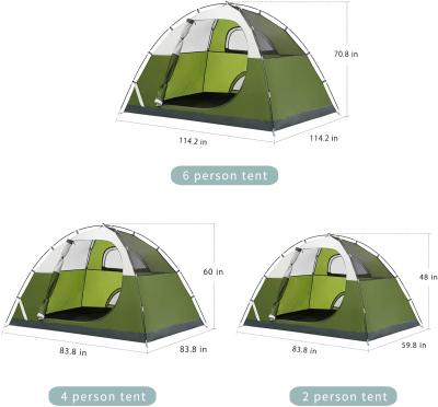 China Extended Type 2021 Top Quality Pop Up 4 Person Camping Tent Waterproof Portable Picnic Family Pop Up Tent for sale