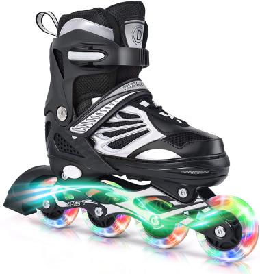 China Fashion\Built-in Flashing Roller Shoes Ruedas De Patines Personal Roller Skate Comfortable\Durable Carbon Fiber for sale