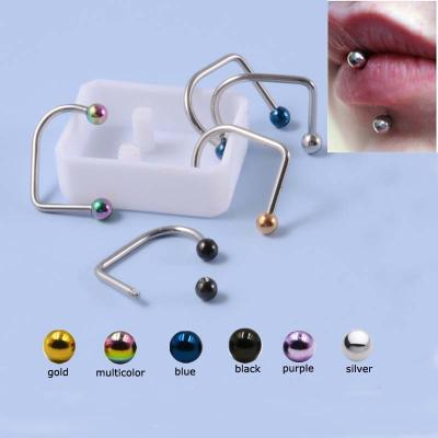 China FASHIONABLE Horseshoe Ring Lip Piercing Tragus Helix Earrings Body Jewelry Hypoallergenic for sale