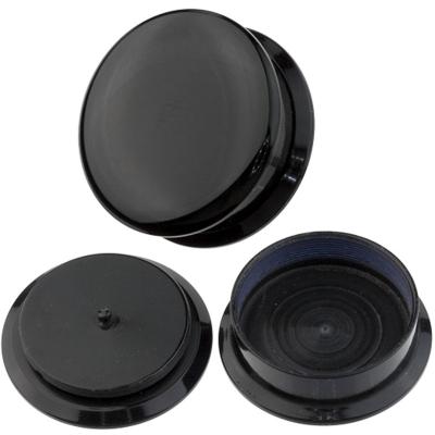 China Hiphop Black Acrylic Earrings Plugs 5-20mm Ear Gauge for sale