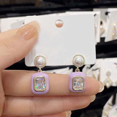 China 2022 TRENDY 925 Sterling Silver Earrings Fashion Dangle Stud Earrings for sale