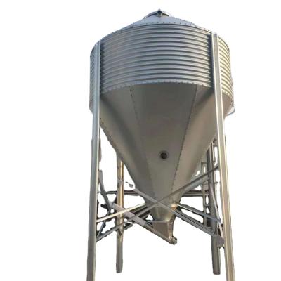 China Farms 18 Ton Corrugated Steel Feed Silo Poultry Silo Assembly Bolt Tank Panel for sale