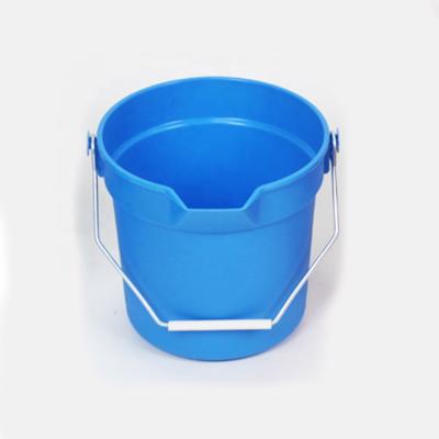 China Sustainable plastic water bucket with measuring scale bucket for sale