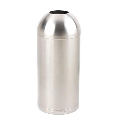 China Full Collection Stainless Steel Viable Bullet Open Dome Trash Bin / Trash Top Container / Waste Bin / Bin for sale