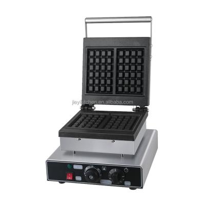 China Wholesale Commerical Double Head Waffle Bakers Professional Waffle Machine With Aluminum Pan for sale