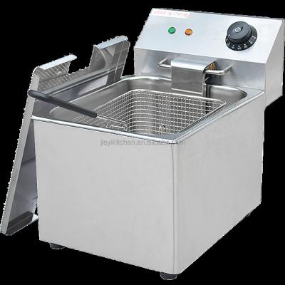 China Commercial Attaching Deep Fryer Stainless Steel Commercial Electric Deep Fryer With 1 Tank 1 Basket for sale