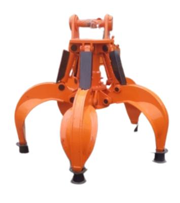 China Q345B mechanische Sinaasappelschilgreep, Digger Grab Bucket For 10 Ton Graafmachine Te koop