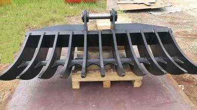 China Black Land Clearing Rake , Root Rake For Excavator Ship Engineering Construction for sale