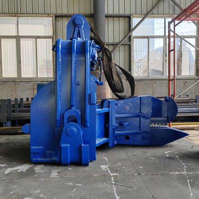 China Hydraulischer Bagger Vibro Hammer für Stahlblech Pfähle Zement Pfähle Bagger langen Boom zu verkaufen