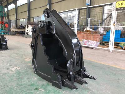 China Powder Coated Excavator Bucket Thumb , Q355B Mechanical Thumb For Mini Excavator for sale