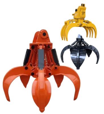 China Hydraulisches mechanisches orange Schalen-Stahlzupacken für 20t Bagger SK200 SK210 zu verkaufen