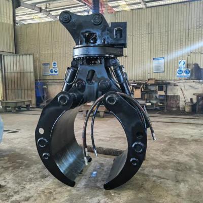 China Het graafwerktuig Hydraulic Rotating Grapple, Logboek grijpt vast en hydraulisch grijp rotator met houten greepgraafwerktuig vast Te koop