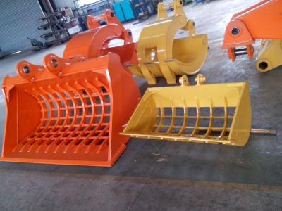 Chine Excavatrice adaptée aux besoins du client Sieve Skeleton Bucket pour des pièces 0,4 CBM à vendre