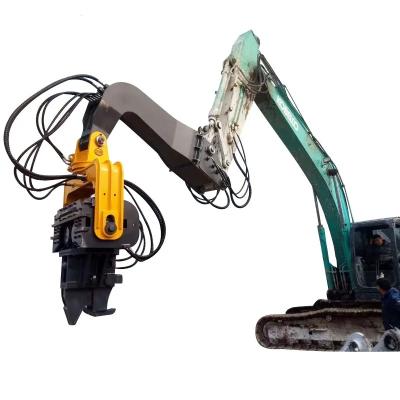 中国 Hydraulic Excavator Mounted Vibro Hammer Vibratory Sheet Pile Driver 販売のため