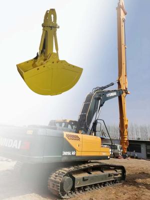 Chine Excavatrice Hydraulic Clamshell Bucket pour le bras télescopique de plongeur pour des travaux de construction à vendre