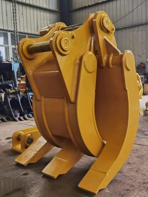 China 5-50 Ton Manual Mechanical Log Grab Excavator Grapple For Wood Rock Stone And Demolition zu verkaufen